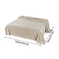 thumbnail image 2 of Moocorvic Sofa Blankets for Living Room, Flannel Extra Soft Blanket Warm Striped Fleece Throw Blanket for Couch Sofa Bed 27.5x39.3in, 2 of 3