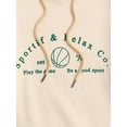 thumbnail image 4 of ZAFUL Men's Junior Tenager Letter Graphic Printed Fleece-lined Hoodie Light Yellow XL, 4 of 6