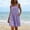 Purple, variant on Womens Cotton Overalls Dress Casual Adjustable Straps Pinafore Dress Short Skirt with Pockets Purple