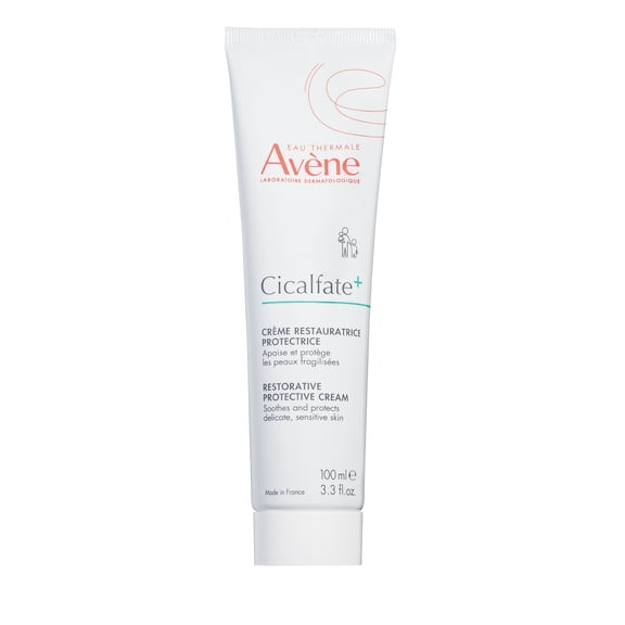 Avene Cicalfate  Restorative Protective Cream - Face Cream for Sensitive Skin - Helps Restore Skin Barrier, 3.3 fl oz