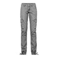 thumbnail image 4 of Glisme Trousers For Women Solid Color Zip Front With Pockets Summer Cozy Soft Women Cargo Pants Size L Grey, 4 of 4