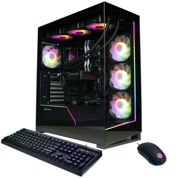 CyberPowerPC Gamer Supreme Gaming PC, AMD Ryzen 7 7800X3D, AMD Radeon RX 9070 XT 16GB, 32GB DDR5, 1TB SSD, SLC11120CPG