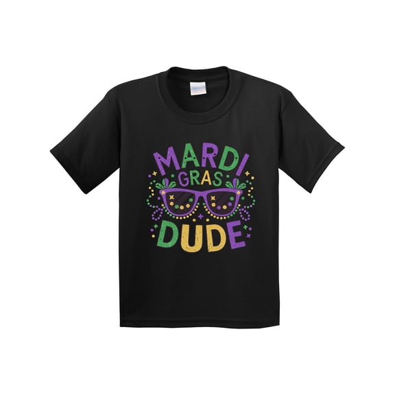 Inktastic Mardi Gras Dude Youth T-Shirt