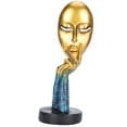 thumbnail image 2 of Abstract Face Sculpture, Abstract Thinker Sculpture Lifelike Face Sculpture, Room For Desktop, 2 of 8