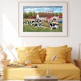 thumbnail image 4 of Cuadros Decorativos 5D DIY Village Cow Rhinestone dibujo completo redondo taladro diamante imagen Kit Craft Tmvgtek embutido en tela, 4 of 9
