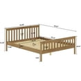 thumbnail image 2 of Queen Bed Frame with headboard, Wood Platform Bed Frame with Wood Slat Support, Modern Platform Bed for Teens, Boys, Girls, No Box Spring Needed, Oak, 2 of 6