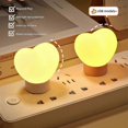 thumbnail image 5 of Heart Shaped Lamp Cute Silica Gel Light Night Light Soft Warm Perfect Home Decor, 5 of 5