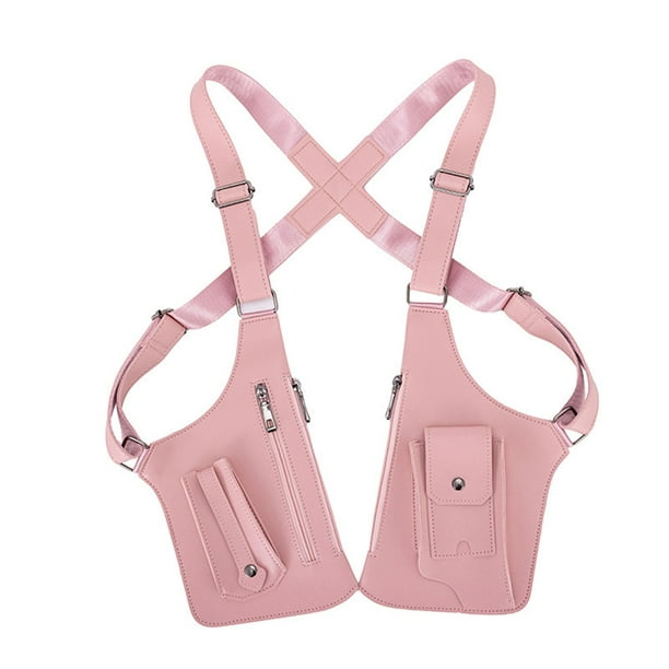 Bolso bandolera tipo cartera con correas ajustables para hombro y elegante bolso para teléfono móvil Rosa