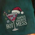 thumbnail image 2 of Santa's Hot Mess Embroidered Sweatshirt, Christmas Martini Shirt, Christmas Drink Sweater, Christmas Party Sweatshirt, Christmas Sweatshirt, 2 of 5