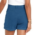 thumbnail image 3 of Aayomet Shorts de Mode pour Femmes Shorts de Plage Décontractés (Bleu, L), 3 of 5