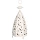 thumbnail image 1 of Candelero con forma de luna y estrella tallada clásica, candelabro de hierro, adorno para el hogar (blanco), 1 of 8