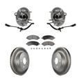 thumbnail image 1 of Transit Auto Front Hub Bearing Assembly Coated Disc Brake Rotors and Ceramic Pads Kit for Car Ram 1500 Classic 4WD KBB-104873, 1 of 11
