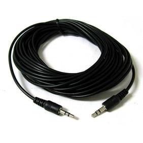 Cablevantage 25ft 3.5mm Audio Stereo Headphone Male to Male Extension Plastic Cable 25 FT New