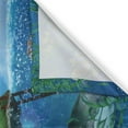 thumbnail image 3 of Ambesonne Cartoon Kitchen Curtains, Fantasy Fisherman House, 55"x39", Blue Brown Green, 3 of 3