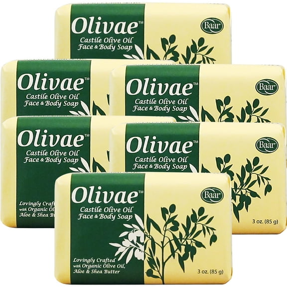 Olivae Castile Soap, 6 bar set