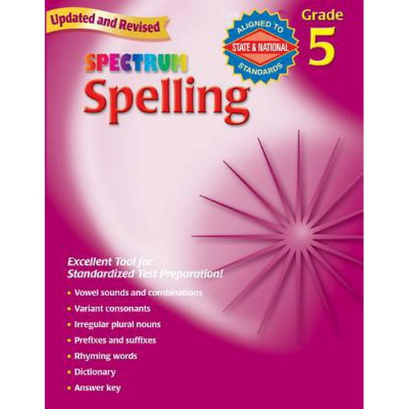 Pre-Owned Spelling, Grade 5 (Spectrum) (Paperback) 0769652654 9780769652658