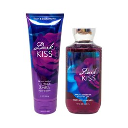 Bath and Body Works Dark Kiss 3-Piece Bundle: 8oz Body Cream