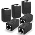 thumbnail image 1 of Paquete de 6 acopladores RJ45 Cat 6, extensor de Cable Ethernet, conector Ethernet en línea para Cable Ethernet Cat7 Cat6 Cat5e Cat5, 1 of 5