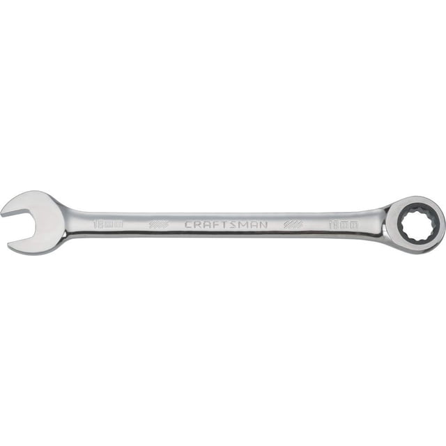 Llave de trinquete Craftsman, métrica, 18 mm, 72 dientes y 12 puntos