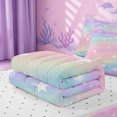 thumbnail image 5 of meiyoeat Colorful Gradient Zipper Twin Comforter Sets with Fitted Sheet and 2 Pillowcases,Cute Rainbow Stars Print Zipper Bedding Set For Girl,Reversible,4-Piece, 5 of 7