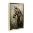 thumbnail image 4 of Stupell Industries Brown Horse Portrait Animals & Insects Painting Gold Floater Framed Canvas Art Print Wall Art, 21 x 31, 4 of 10