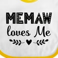 thumbnail image 4 of Inktastic My Memaw Loves Me Boys or Girls Baby Bib, 4 of 4