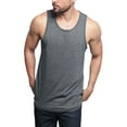 thumbnail image 7 of G-Style USA Men's Straight Hem Long Length Tank Top TT60 - Charcoal - X-Large, 7 of 7