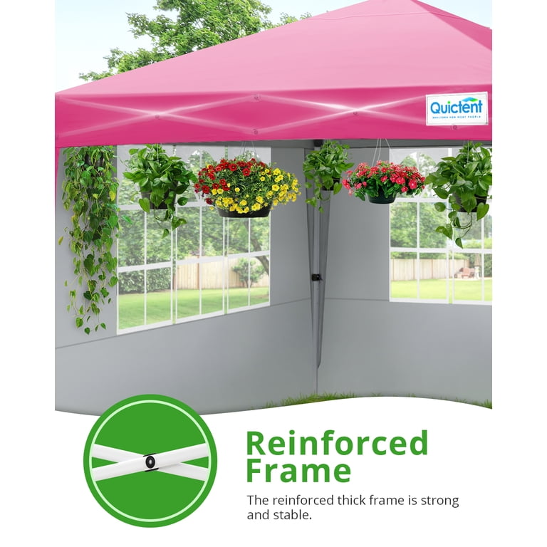 Quictent 10x10 FT Pop Up Canopy Tent – White – Portable Gazebo For Weddings, Parties, Outdoors