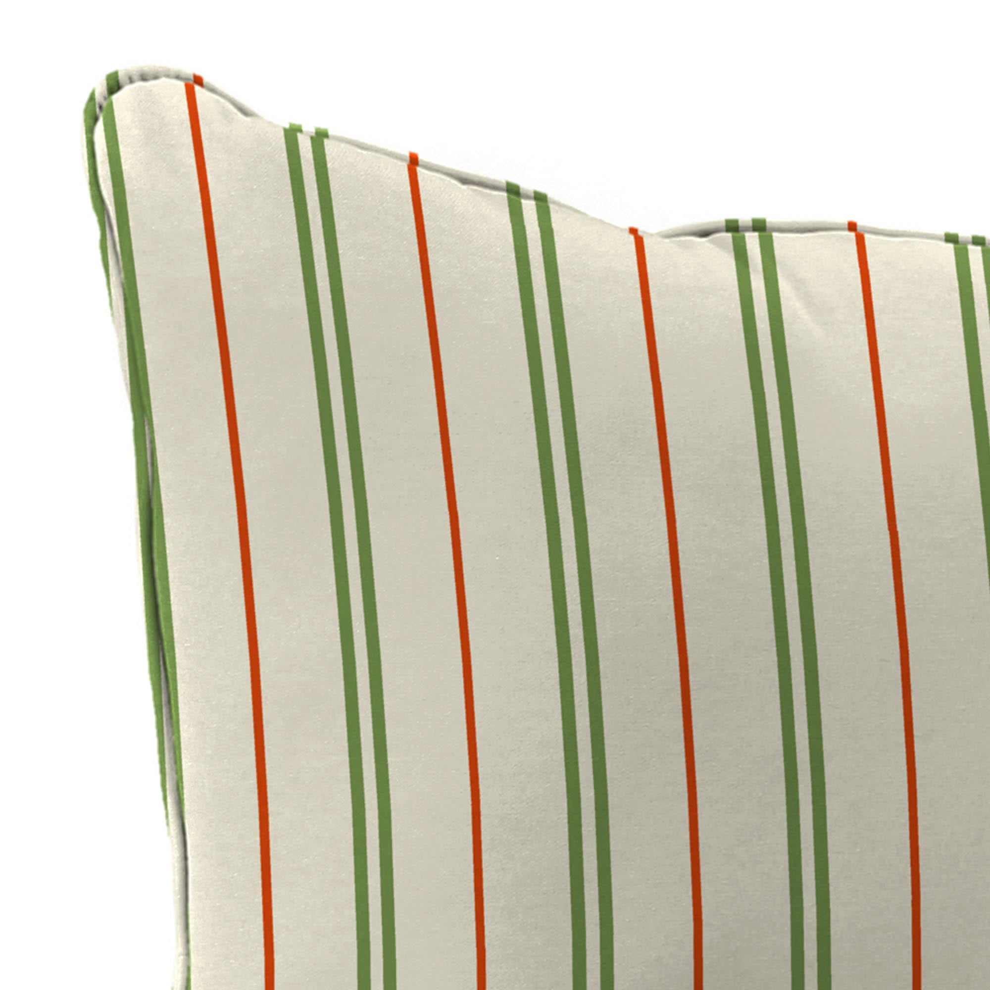 Jordan Manufacturing 46.5" x 24" Gallan Cedar Grey Stripe Rectangular Outdoor Deep Seat Chair Cushion Set with Welt