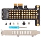 thumbnail image 1 of Tarjeta elevadora NVMe M.2 a PCIE X1, deflector de altura completa, adaptador NVMe PCIE para Win, OS X, Linux, escritorio, 1 of 5