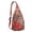 Red-3, variant on Classic Bohemian Sling Backpack - Elegant Paisley & Floral Print, Durable Water-Resistant Everyday Pack