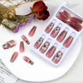 thumbnail image 4 of Uñas postizas de flores blancas, diseño de uñas postizas, medias, primavera y verano, acrílicas, ballet, francesas, blancas, camelia, uñas acrílicas, diseño de uñas con cinta adhesiva, uñas para mujer, 4 of 5