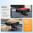 thumbnail image 2 of 2026 New 12V Portable Car Heater, Fast Heating Car Heaters for Vehicle,Plug in Car Heater Fan Windscreen Defroster for Vehicles, 12V Car Heater that Plugs with 360° Rotatable Base 2-in-1 Heating, 2 of 9
