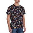 thumbnail image 5 of Rocae Colorful Mushrooms in Doodle Style for Men's Moisture-Wicking Crew Tee - T-Shirt for Sports, Outdoor Activities, and Casual WearSmall, 5 of 9