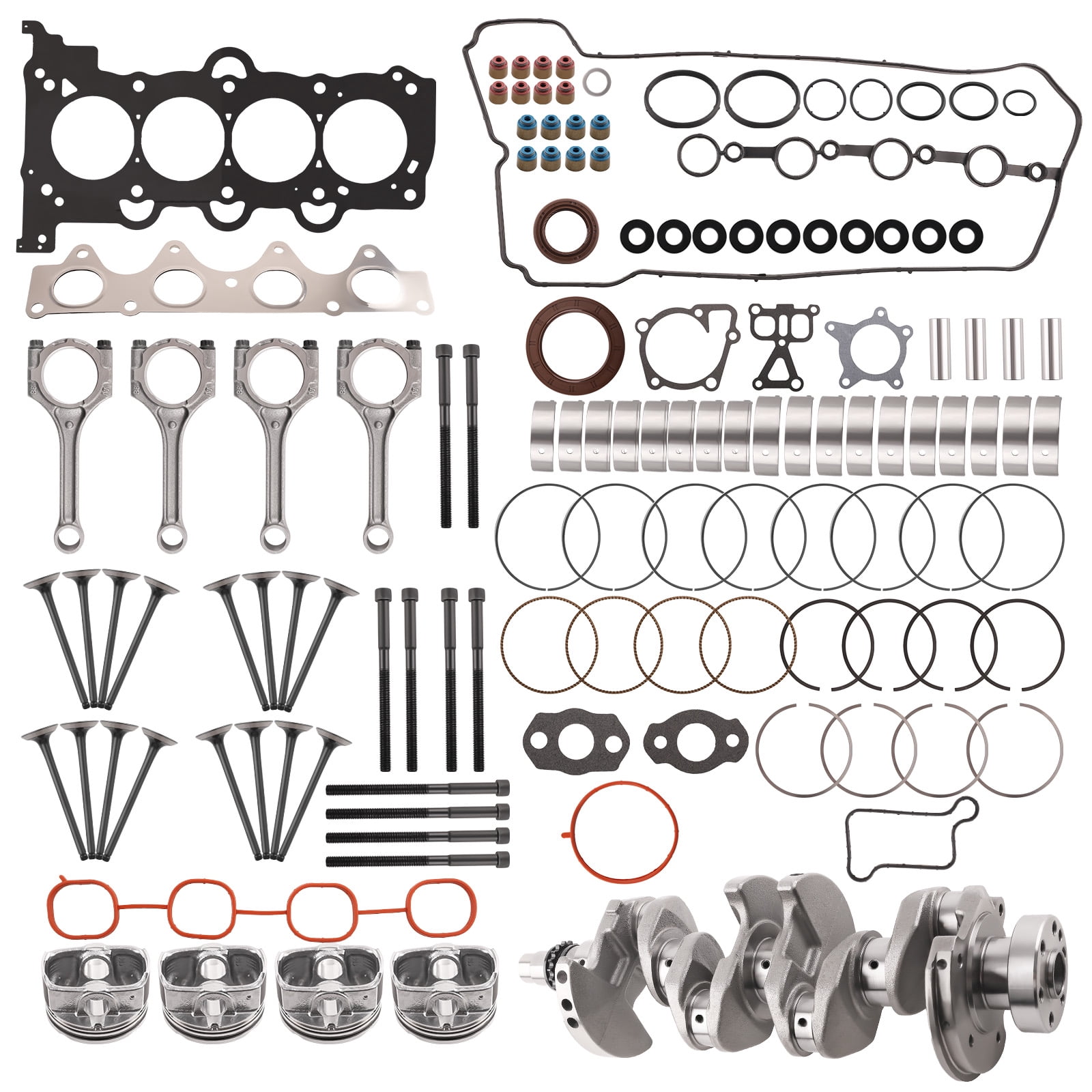 maXpeedingrods G4FD Engine Rebuild Overhaul Kit and Crankshaft Connecting Rod for Hyundai Kia Accent Rio Soul 1.6L 2012-2017 Replace 23110-2B610