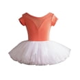 thumbnail image 2 of ITSAME Girls Ballet Dance Dress, Crewneck Leotards Puffy Tulle Kids Fashion Ballet Tutu Dress Gold 8-9T, 2 of 5