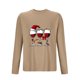 thumbnail image 4 of Blusas y camisas de manga larga con cuello redondo para hombre, deportivas, fitness, hogar, pijamas navideños estampados, camiseta de manga larga con cuello redondo, blusa de poliéster para hombre, 4 of 4