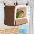 thumbnail image 4 of fsxdhpcsgfc Parrot Warm Lined Winter Cold Proof Hanging Birdhouse Cozy Sleeping Bed For Budgies Lovebirds Winter Pet Swing Outdoor Pet Feeding Station Small Wooden Pethouses Window Pethouse Hook, 4 of 5