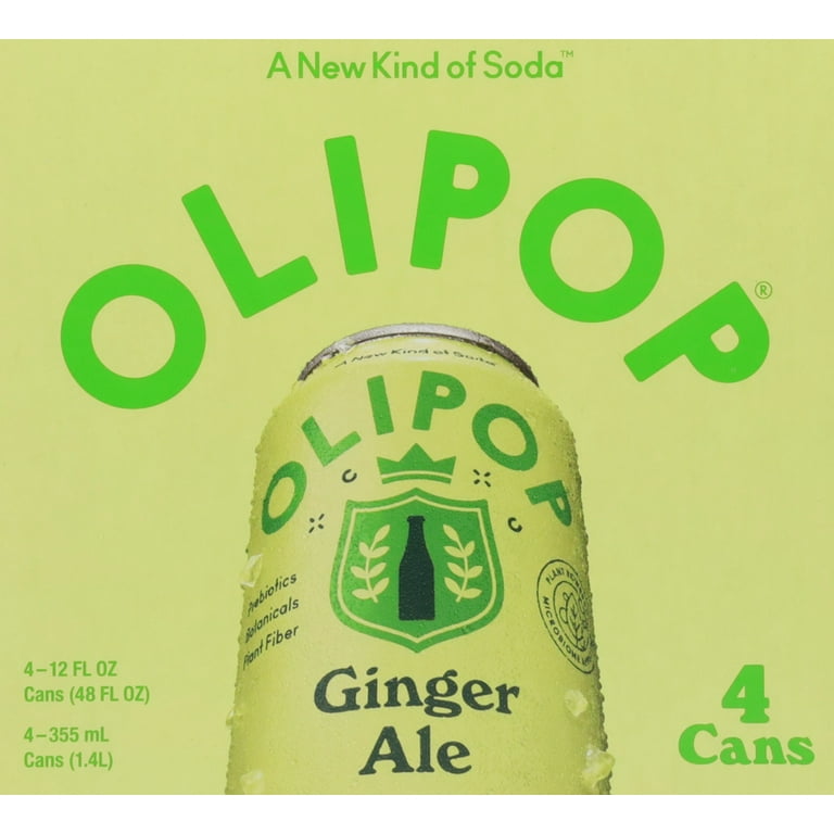 YES CD13枚 ウォーターフォールBOX【ほぼ新品】 OLIPOP Prebiotic Ginger Ale, 12 fl oz, 4 Pack, Supports Digestive
