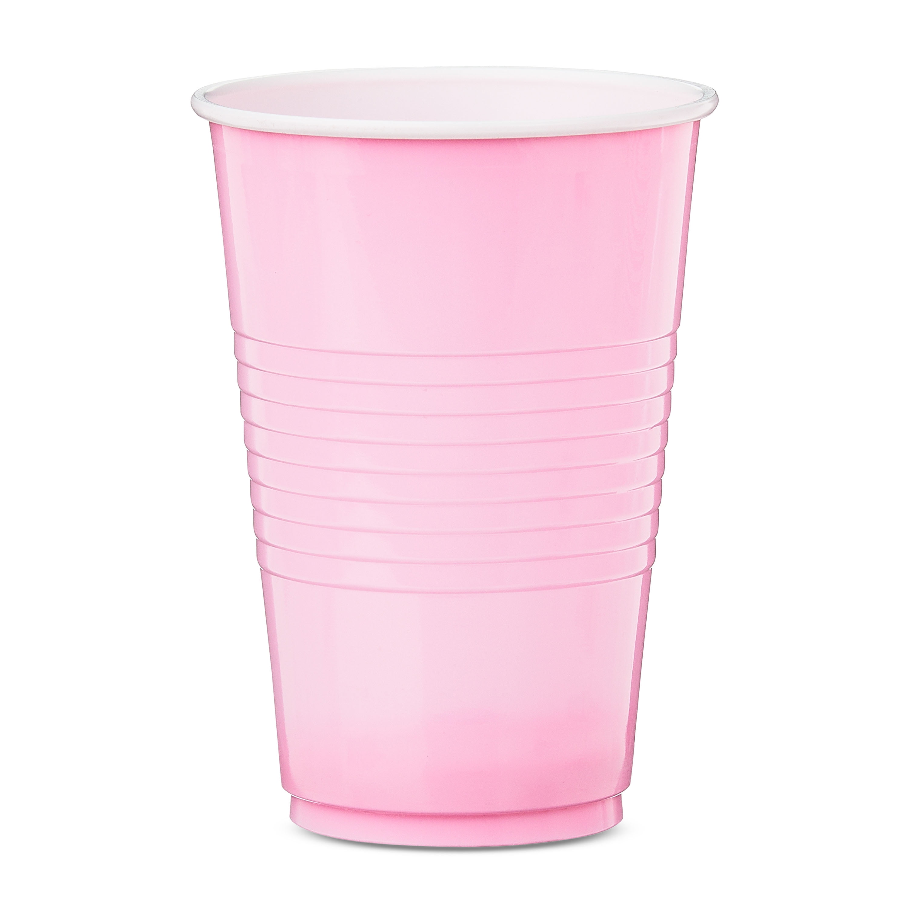 Plastic Disposable Party Cups, Lovely Pink, 16 oz, 18 Pieces, by Way To Celebrate