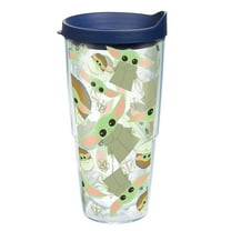 Tervis Star Wars The Mandalorian Child Pattern Made in USA Double Walled Insulated Travel Tumbler, Classic 24oz
