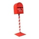 thumbnail image 3 of Buzón de metal de pie Navidad Strade Fareast Limited 3,9 pies rojo, 3 of 8