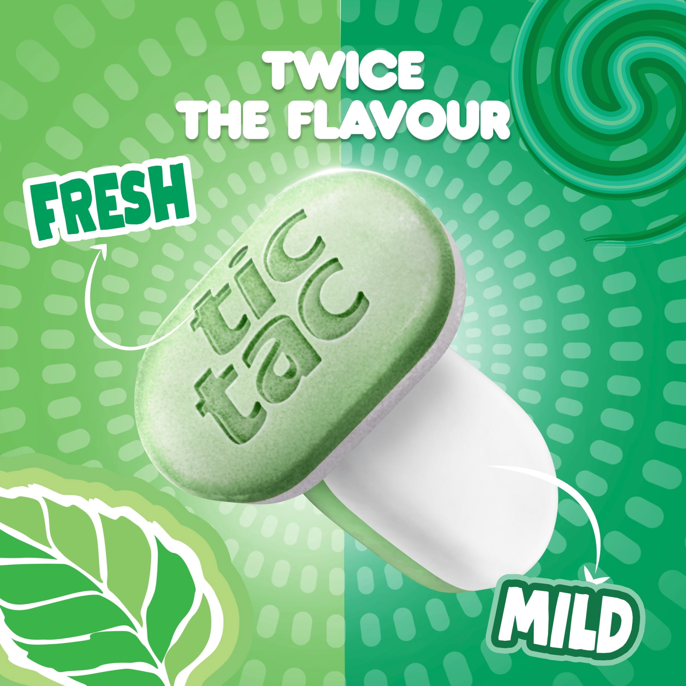タップミント インチ額6個セット Tic Tac Two Spearmint Fresh & Mild 38.5g, Imported from Britain