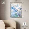 thumbnail image 4 of Dreaming in Blue Canvas Print Floral Art by Art Remedy, Silver Frame, 20 x 24, 4 of 6