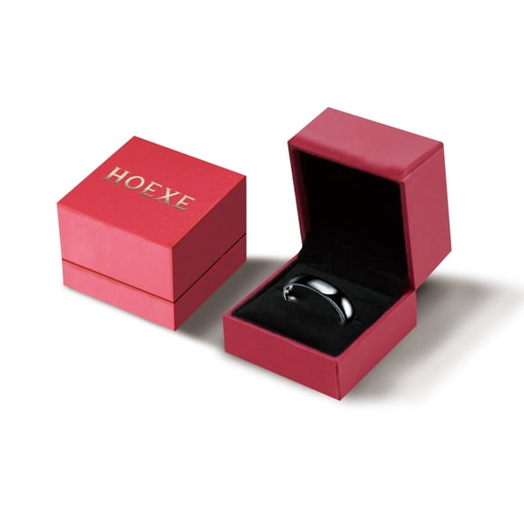 Good Luck Ring Obsidian Ring Stainless steel ring for men and women Couples ring brings good luck Smooth, stylish and simple boutique hand accessories