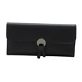 thumbnail image 4 of Cartera de cuero PU Yinane para mujer Organizador de tarjeta de crédito Negro, 4 of 8