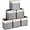 Grey/White, variant on Fabric Storage Cubes 10.5”x10.5”x11” Cube Storage Bins for Closet Organizers and Storage Shelves Foldable Storage Bin with Handles, Set of 6, Beige