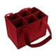 thumbnail image 2 of Bolsa organizadora para 6 botellas, cesta navideña, portátil y reutilizable. Rojo, 2 of 9