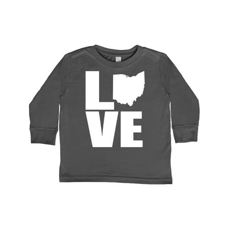 

Inktastic Ohio Love Gift Toddler Boy or Toddler Girl Long Sleeve T-Shirt