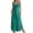 Green, variant on Women Long Satin Nightgown Silk Chemise Slips Dress Sleeveless V Neck Sleepwear Side Split Flowy Nightdress